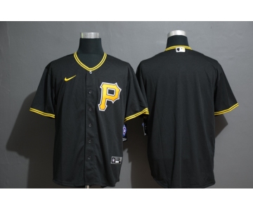 Men's Pittsburgh Pirates Blank Black Stitched MLB Cool Base Nike Jersey