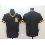 Men's Pittsburgh Pirates Blank Black Throwback Jersey