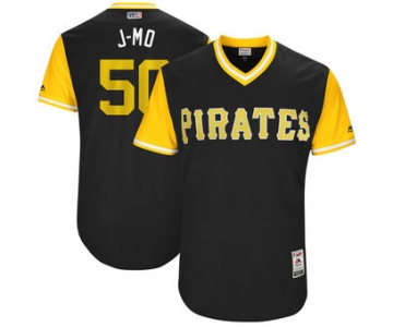 Men's Pittsburgh Pirates Jameson Taillon J-Mo Majestic Black 2017 Players Weekend Authentic Jersey