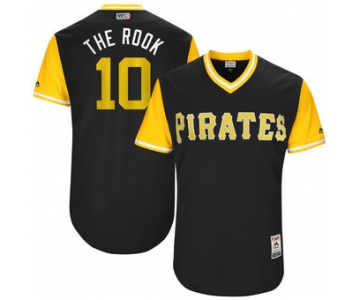 Men's Pittsburgh Pirates Jordy Mercer The Rook Majestic Black 2017 Players Weekend Authentic Jersey