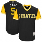 Men's Pittsburgh Pirates Josh Harrison J Hay Majestic Black 2017 Players Weekend Authentic Jersey