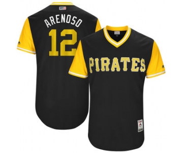 Men's Pittsburgh Pirates Juan Nicasio Arenoso Majestic Black 2017 Players Weekend Authentic Jersey