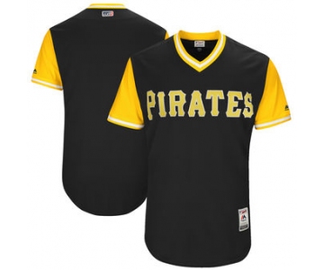 Men's Pittsburgh Pirates Majestic Black 2017 Players Weekend Authentic Team Jersey