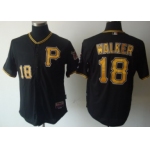 Pittsburgh Pirates #18 Neil Walker Black Jersey