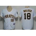 Pittsburgh Pirates #18 Neil Walker White Jersey