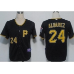 Pittsburgh Pirates #24 Pedro Alvarez Black Jersey