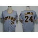 Pittsburgh Pirates #24 Pedro Alvarez Gray Jersey