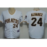 Pittsburgh Pirates #24 Pedro Alvarez White Jersey