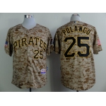 Pittsburgh Pirates #25 Gregory Polanco 2014 Camo Jersey