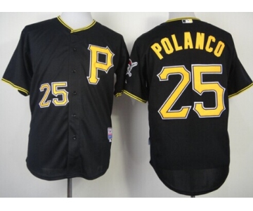 Pittsburgh Pirates #25 Gregory Polanco Black Jersey