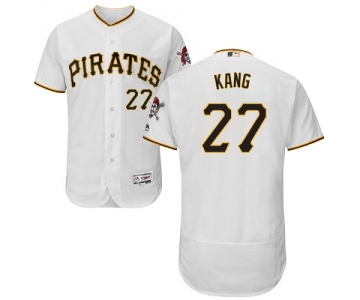 Pittsburgh Pirates #27 Jung-ho Kang White Flexbase Authentic Collection Stitched MLB Jersey