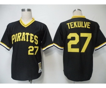 Pittsburgh Pirates #27 Kent Tekulve 1979 Black Throwback Jersey