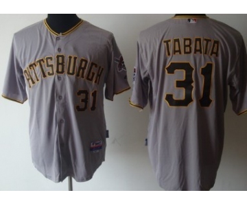 Pittsburgh Pirates #31 Jose Tabata Gray Jersey