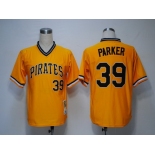 Pittsburgh Pirates #39 Dave Parker 1979 Yellow Throwback Jersey