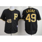 Pittsburgh Pirates #49 Jeff Locke Black Jersey