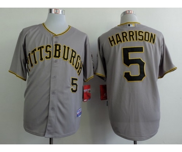 Pittsburgh Pirates #5 Josh Harrison Gray Jersey