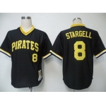 Pittsburgh Pirates #8 Willie Stargell 1979 Black Throwback Jersey