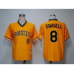 Pittsburgh Pirates #8 Willie Stargell 1979 Yellow Throwback Jersey