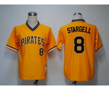 Pittsburgh Pirates #8 Willie Stargell 1979 Yellow Throwback Jersey