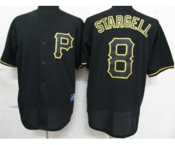Pittsburgh Pirates #8 Willie Stargell Black Fashion Jersey