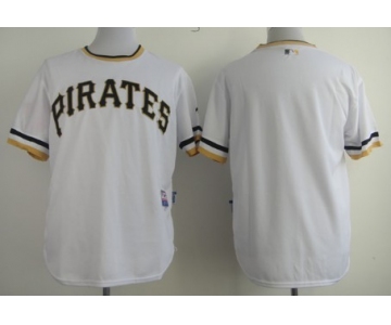 Pittsburgh Pirates Blank White Pullover Cool Base Jersey