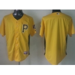 Pittsburgh Pirates Blank Yellow BP Jersey
