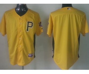 Pittsburgh Pirates Blank Yellow BP Jersey