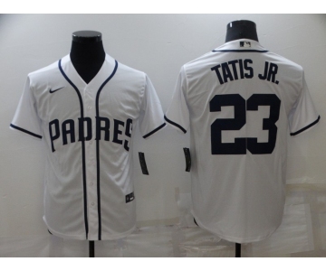 Men's San Diego Padres 23 Fernando Tatis Jr. White Cool Base Nike Jersey