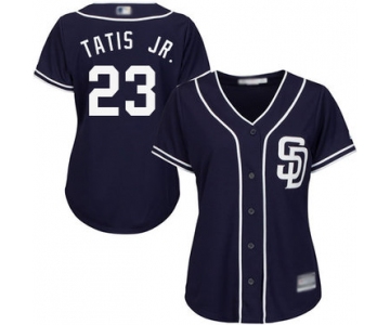 San Diego Padres #23 Fernando Tatis Jr. Navy Blue Alternate Women's Stitched Baseball Jersey