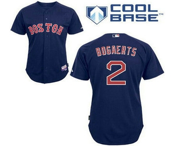 Men's Boston Red Sox #2 Xander Bogaerts Alternate Navy Blue MLB Cool Base Jersey