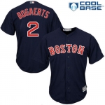 Women's Boston Red Sox #2 Xander Bogaerts Navy Blue Stitched MLB Majestic Cool Base Jersey