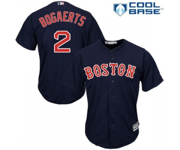 Women's Boston Red Sox #2 Xander Bogaerts Navy Blue Stitched MLB Majestic Cool Base Jersey