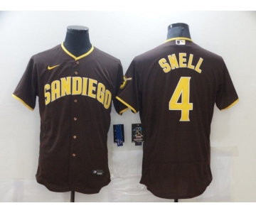 Men San Diego Padres 4 Snell brown Elite 2021 Nike MLB Jersey