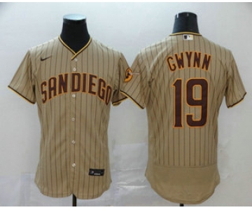 Men's San Diego Padres #19 Tony Gwynn Gray Stitched MLB Flex Base Nike Jersey