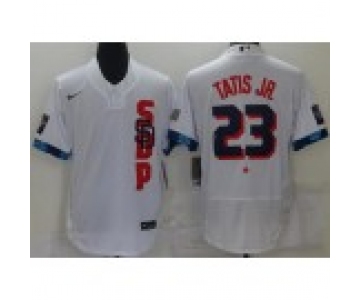 Men's San Diego Padres #23 Fernando Tatis Jr White 2021 MLB All Star Stitched Flex Base Nike Jersey