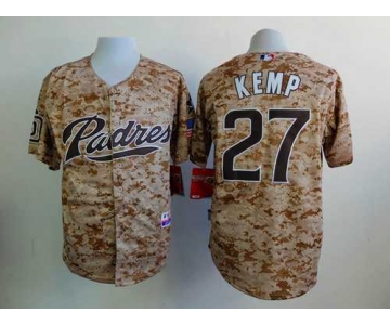 Men's San Diego Padres #27 Matt Kemp 2015 Camo Jersey