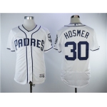 Men's San Diego Padres #30 Eric Hosmer White Cool Base Jersey