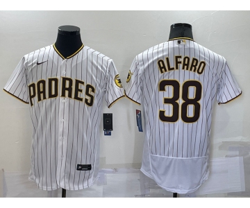 Men's San Diego Padres #38 Jorge Alfaro White Stitched MLB Flex Base Nike Jersey