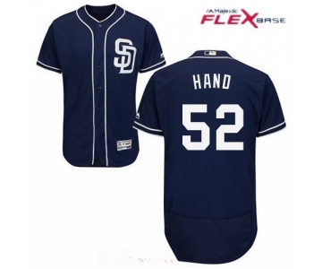 Men's San Diego Padres #52 Brad Hand Navy Blue Alternate Stitched MLB Majestic Flex Base Jersey
