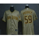 Men's San Diego Padres #59 Chris Paddack Gray Pinstripe Stitched MLB Flex Base Nike Jersey