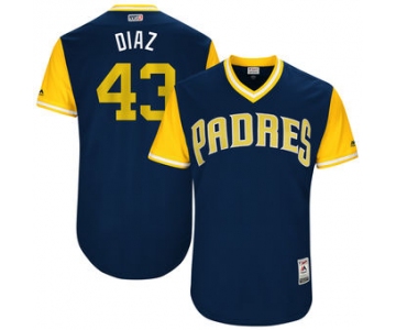 Men's San Diego Padres Miguel Diaz Diaz Majestic Navy 2017 Players Weekend Authentic Jersey