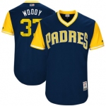 Men's San Diego Padres Travis Wood Woody Majestic Navy 2017 Players Weekend Authentic Jersey