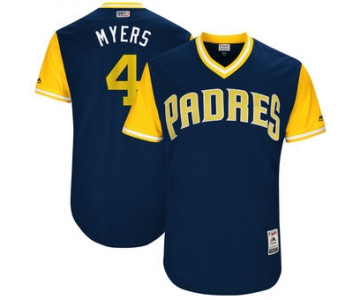 Men's San Diego Padres Wil Meyers Myers Majestic Navy 2017 Players Weekend Authentic Jersey