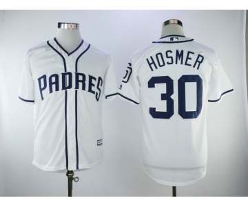 Padres 30 HOSMER White New Cool Base MLB Jersey