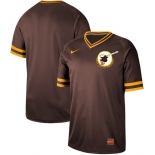 Padres Blank Brown Authentic Cooperstown Collection Stitched Baseball Jersey