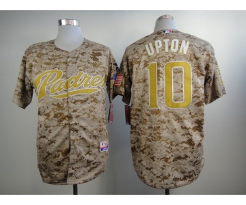 San Diego Padres #10 Justin Upton 2014 Camo Jersey