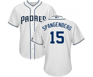 San Diego Padres 15 Cory Spangenberg White New Cool Base Stitched Baseball Jersey