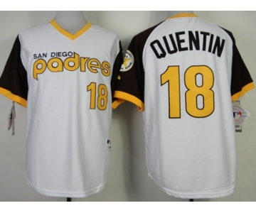 San Diego Padres #18 Carlos Quentin 1978 White Jersey