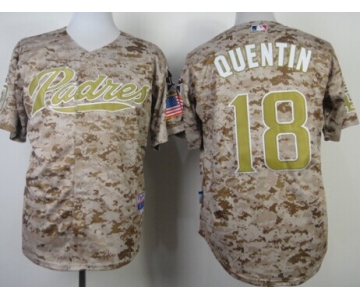 San Diego Padres #18 Carlos Quentin 2014 Camo Jersey