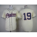 San Diego Padres #19 Tony Gwynn 1948 Cream Jersey